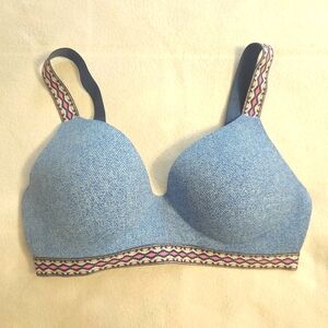 Victoria's Secret Blue Patterned Women's Bra